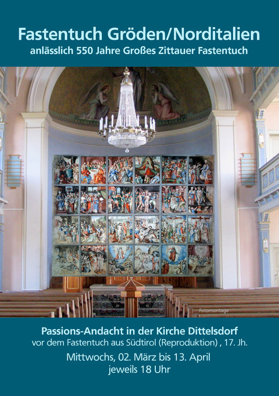 Reproduzion dl Drap de Gherdëina metuda ora nchin dan Pasca 2022 tla dlieja de Dittelsdorf tl Sachsen tl cuntest dla mestra de giubileo per i 550 ani dla gran Drap de Zittau. Reproduzion dl Drap de Gherdëina metuda ora nchin dan Pasca 2022 tla dlieja de Dittelsdorf tl Sachsen tl cuntest dla mestra de giubileo per i 550 ani dla gran Drap de Zittau.